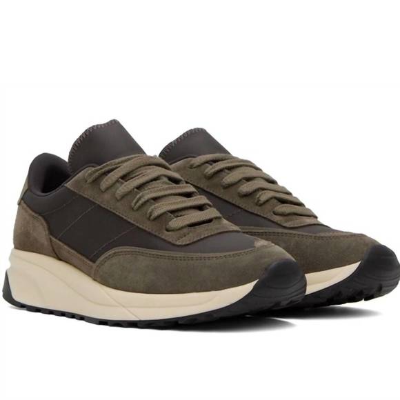 NEW COMMON PROJECTS 6140 track technical sneakers in tobacco - Picture 1 of 5